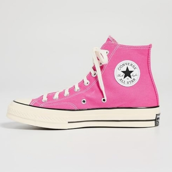 Converse Chuck 70 High Top Sneakers Men's 6 Women's 8 Lucky Pink/Egret/Black - Picture 1 of 6